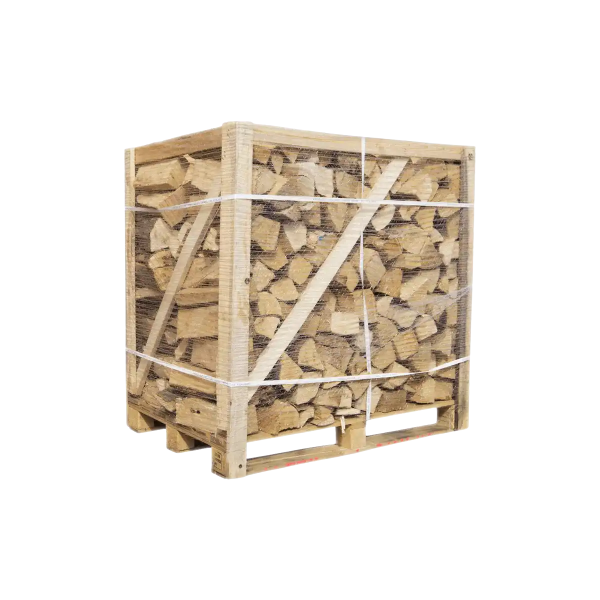 Buchenbrennholz 25 cm, auf Palette gestapelt, 1 rm / 1,6 srm – 500 kg