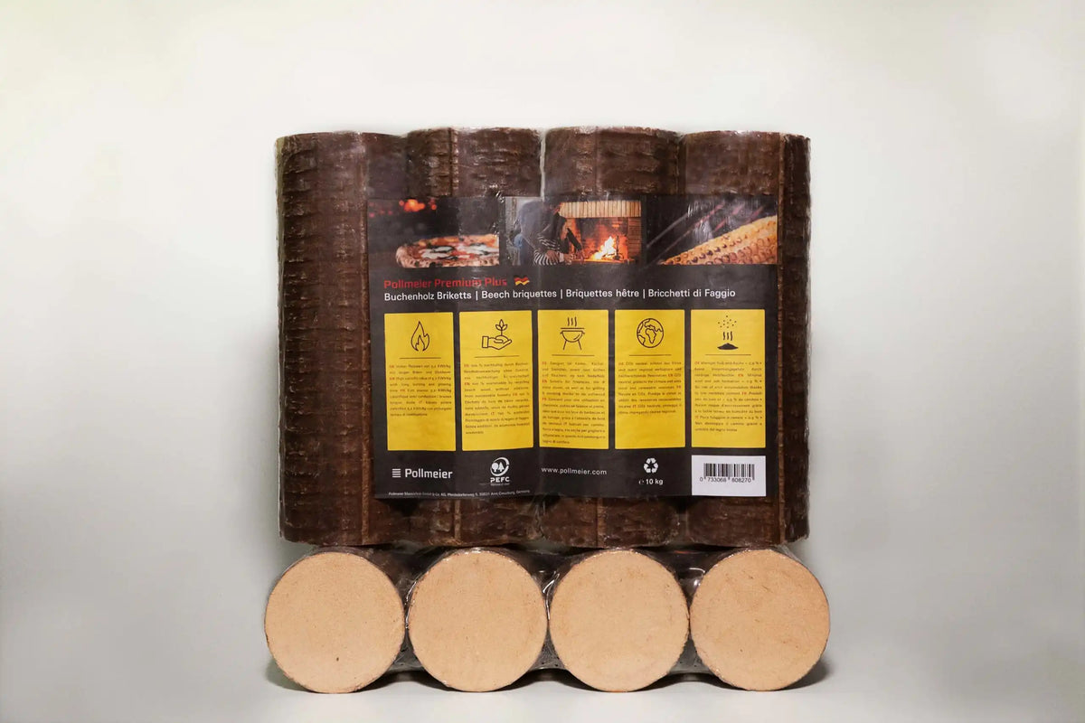 Pollmeier Premium Plus Buchenholzbriketts – PEFC-zertifiziert, Palette 960 kg