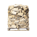 Buchenbrennholz 25 cm, auf Palette im Netz, ca. 1,6 srm / 1 rm – 500 kg