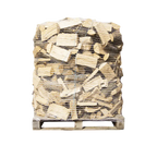 Buchenbrennholz 25 cm, auf Palette im Netz, ca. 1,6 srm / 1 rm – 500 kg